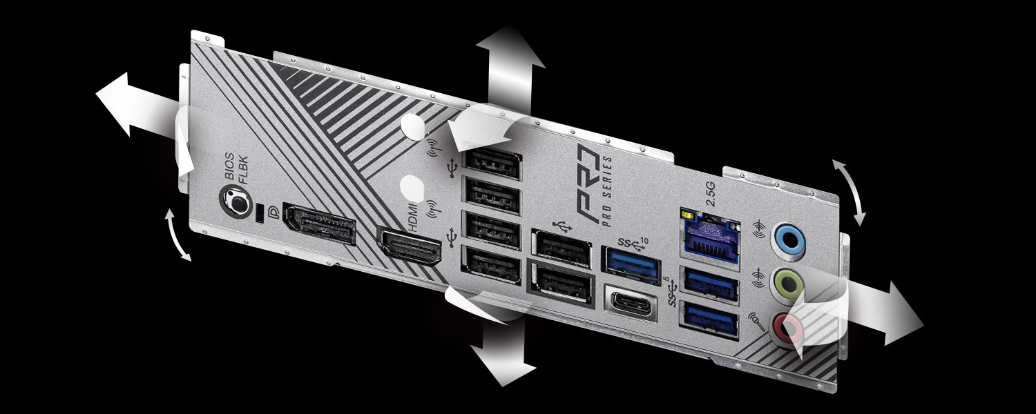 Flexible Integrated IO Shield